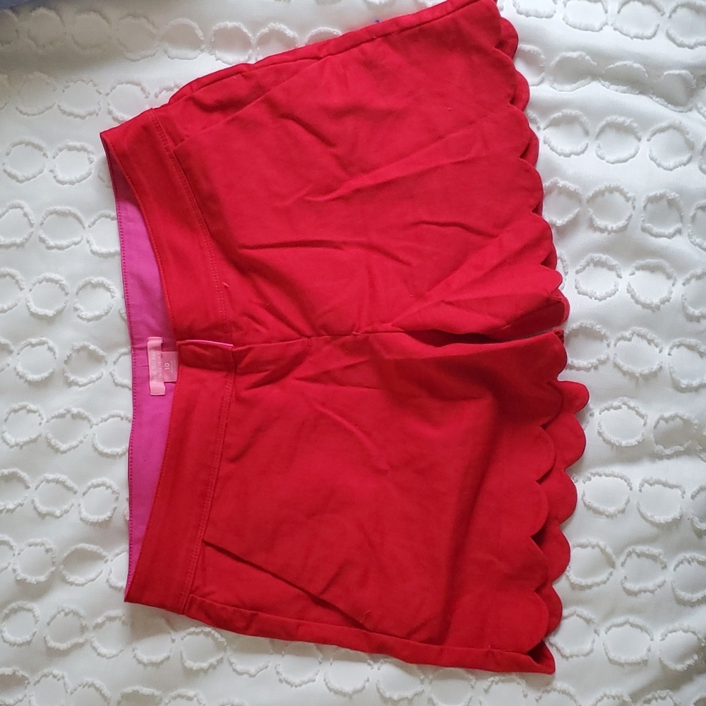 Isaac Mizrahi New York scalloped shorts sz 10